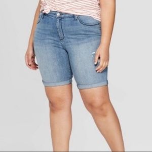 Universal Thread Distressed Bermuda Jean Shorts
